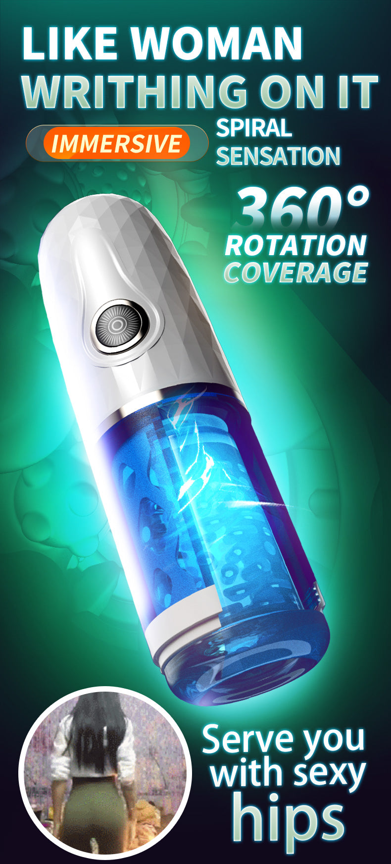 Touch gril G-Jiang Troke and spin Masturbation cup Fully Auto (4)