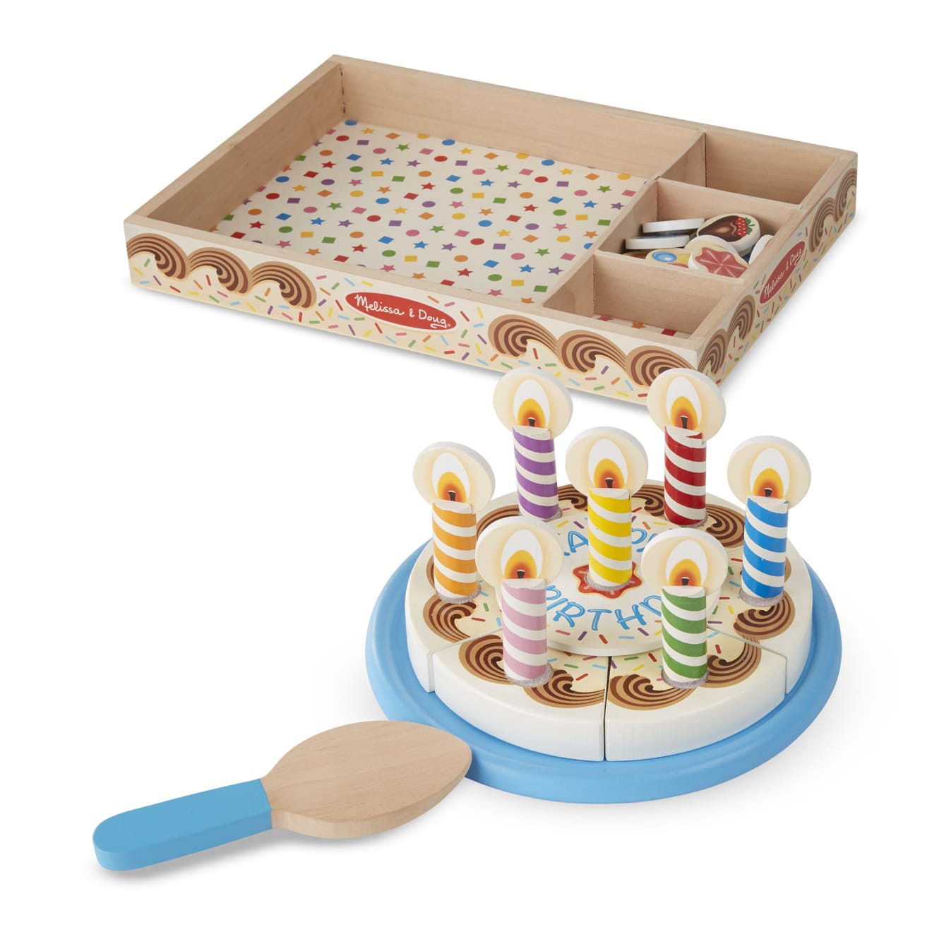 Birthday Party Play Food & Stickers Gift Bundle