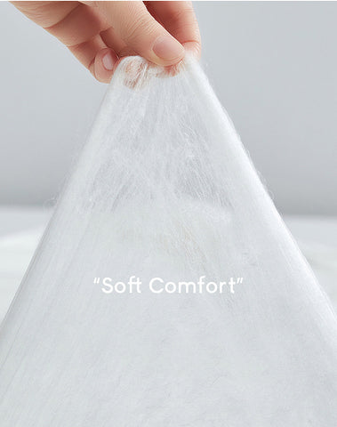 Mulberry silk will make the cooling comforter lighter and softer. 