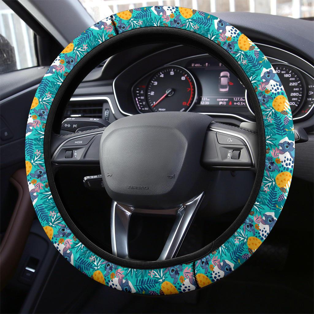 Stitch Hawaii Custom Car Steering Wheel Cover