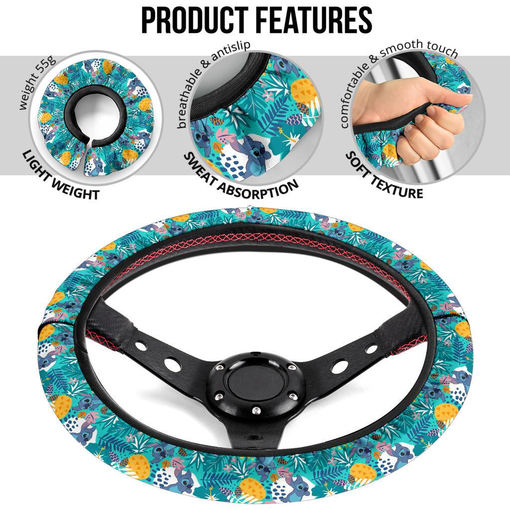 Stitch Hawaii Custom Car Steering Wheel Cover