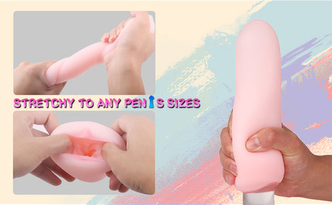 Magic Egg Male Masturbators,Portable Pleasure Pocket Pussy with 3D Realistic Textured Sleeve Ultra Soft Stretchy Stroker,Blowjob Egg Toy Male Sex Toys for Men,Flame