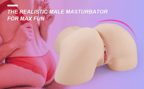 Male Masturbation Ass Sex Doll for Adult Sex Toy, Fake Vagina Pussy Toy with Anal Stroker Canal, Realistic Butt Men Masturbator