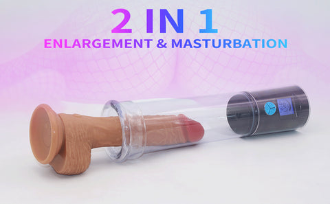 Penis Pump, 5 Suction Intensities & 6 Modes Timer Penis Erection Vacuum Pump, with Clear LED Display & Ruler Marks, USB Rechargeable Automatic Penis Pump for Man to Erection & Masturbation