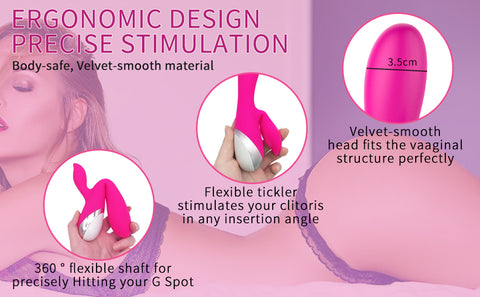 Rabbit Vibrator for Women G Spot Stimulator with 10 Modes 6 Speeds Dual Motors Vibrator Dildo Sex Toy Women Pleasure Vibrating Ball Dildo Vibration Machine Silent Rechargeable Waterproof