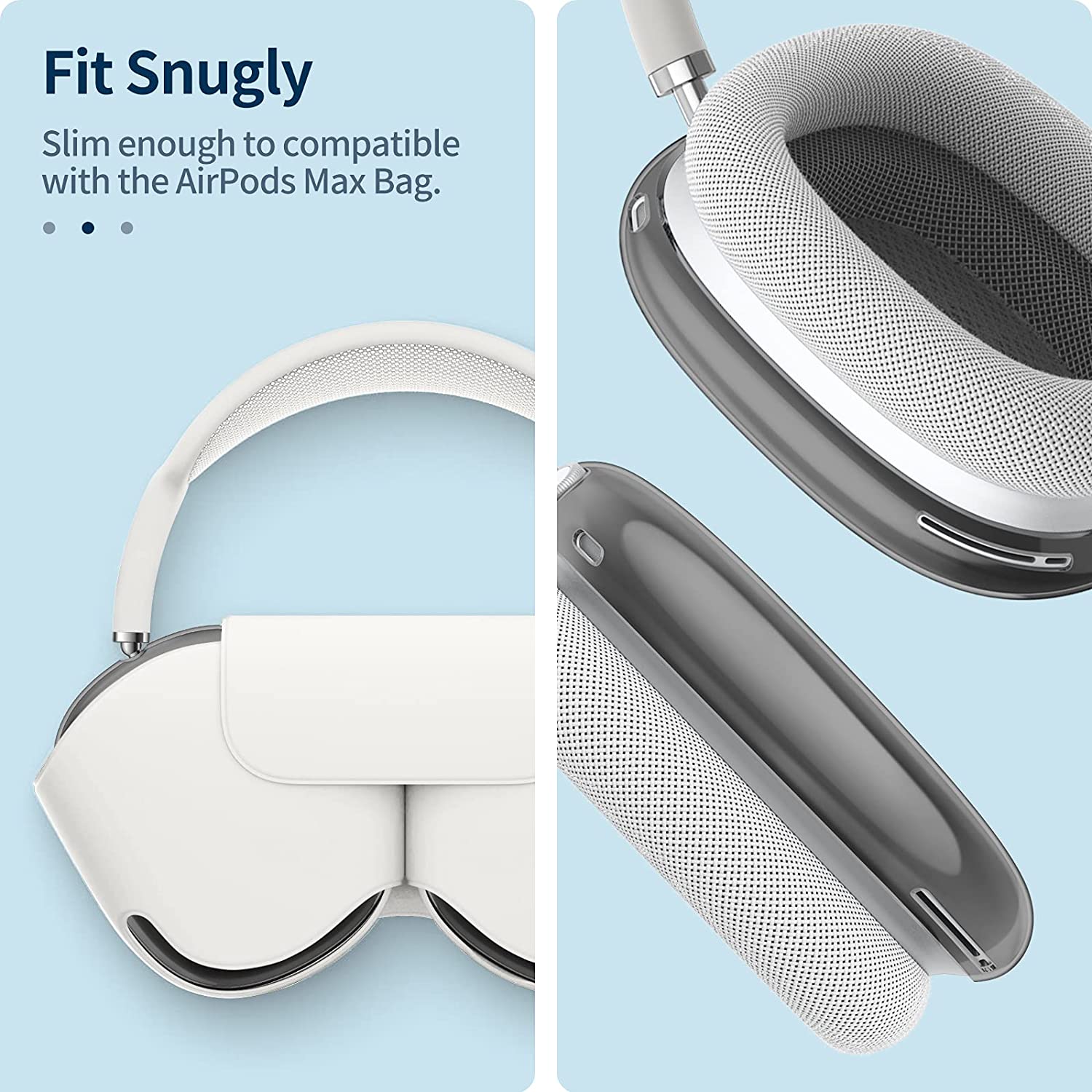 AirPods Max Ear Cup Soft TPU Covers | Fintie