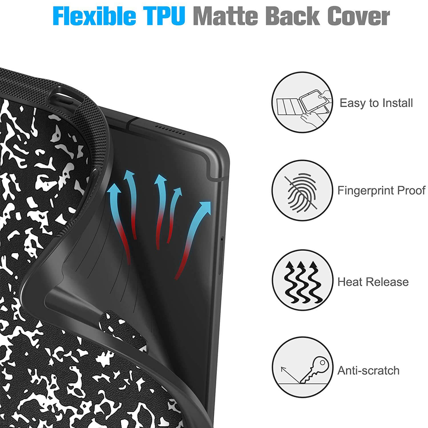 Galaxy Tab S6 Lite 10.4' 2022/2020 Slim Case with Soft TPU Back | Fintie