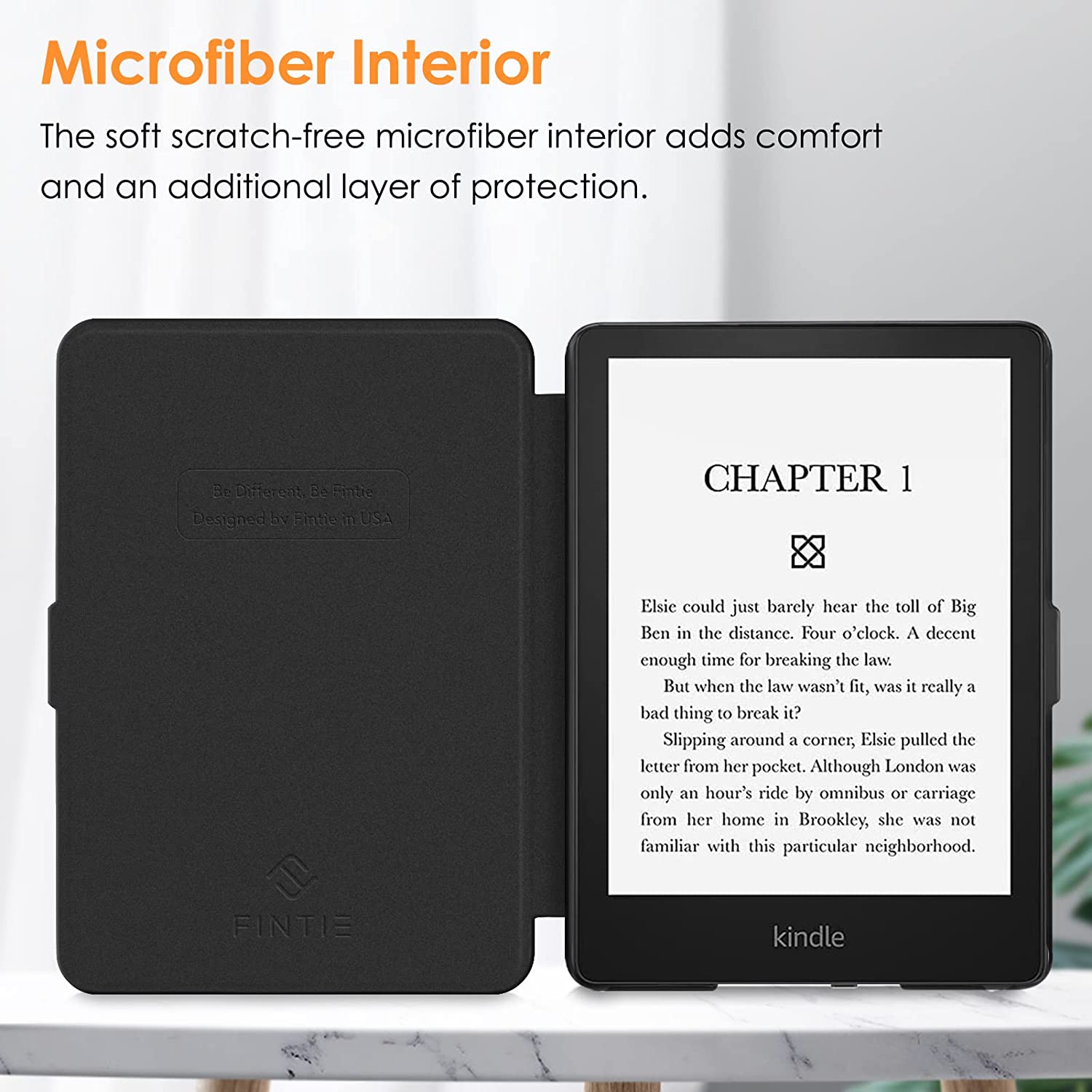 Kindle Paperwhite (11th Gen 2021) SlimShell PU Leather Case | Fintie