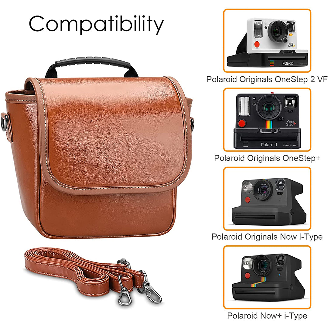 Polaroid OneStep+/OneStep 2 VF Vegan Leather Carrying Bag | Fintie