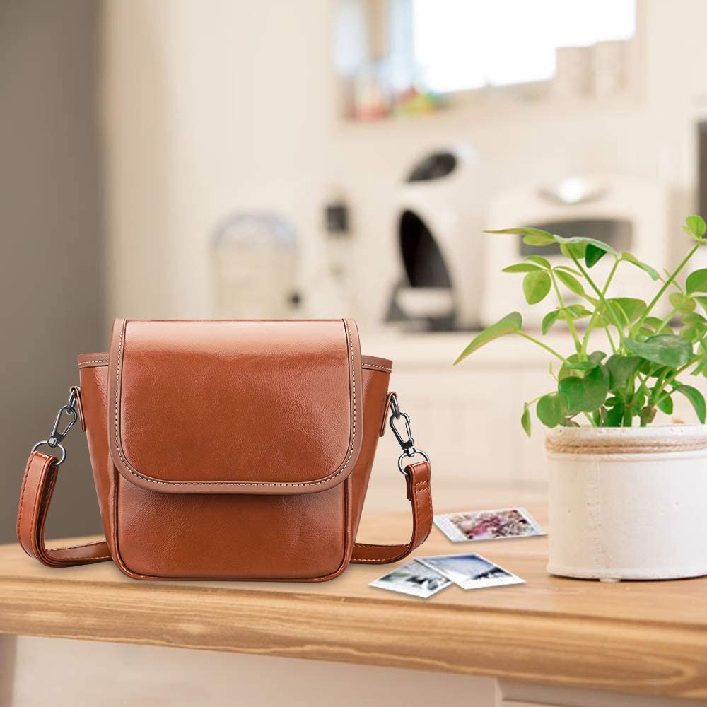 Polaroid OneStep+/OneStep 2 VF Vegan Leather Carrying Bag | Fintie