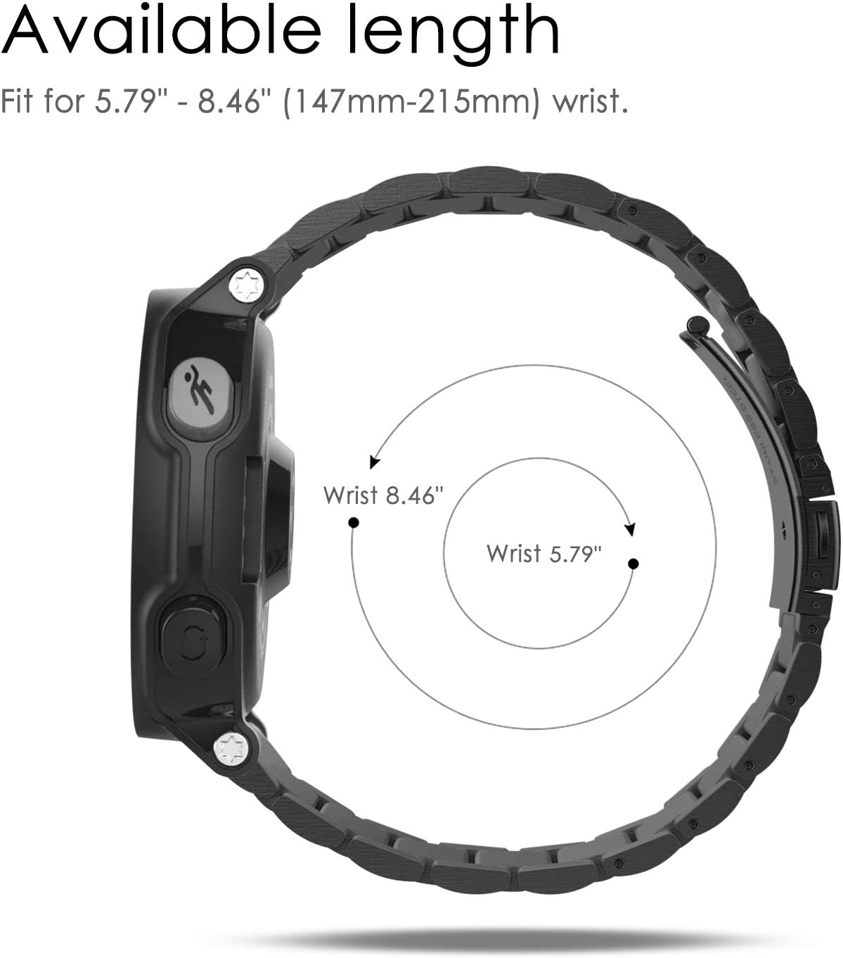 Garmin Forerunner 235 Stainless Steel Metal Band | Fintie