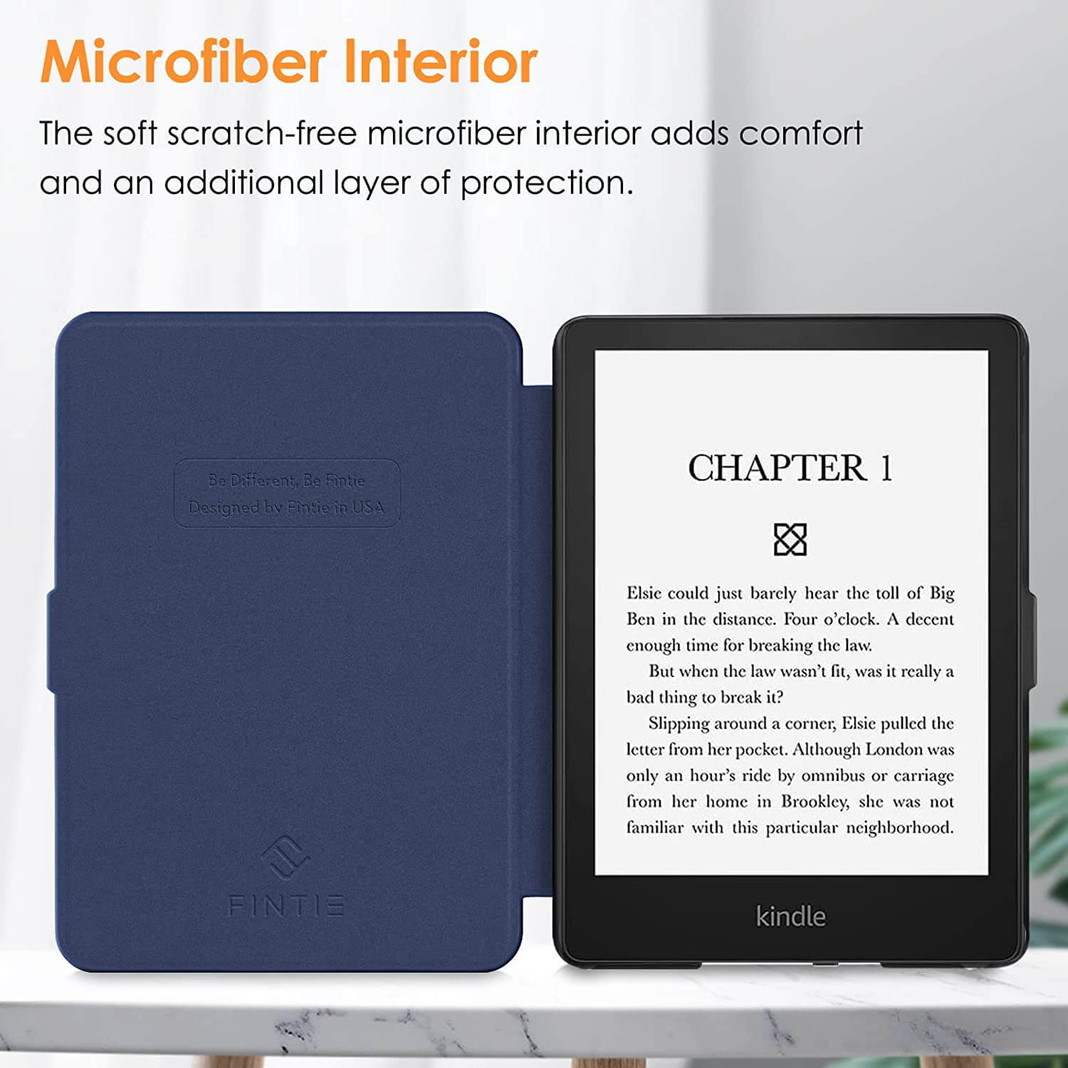 Kindle Paperwhite (11th Gen 2021) SlimShell PU Leather Case | Fintie