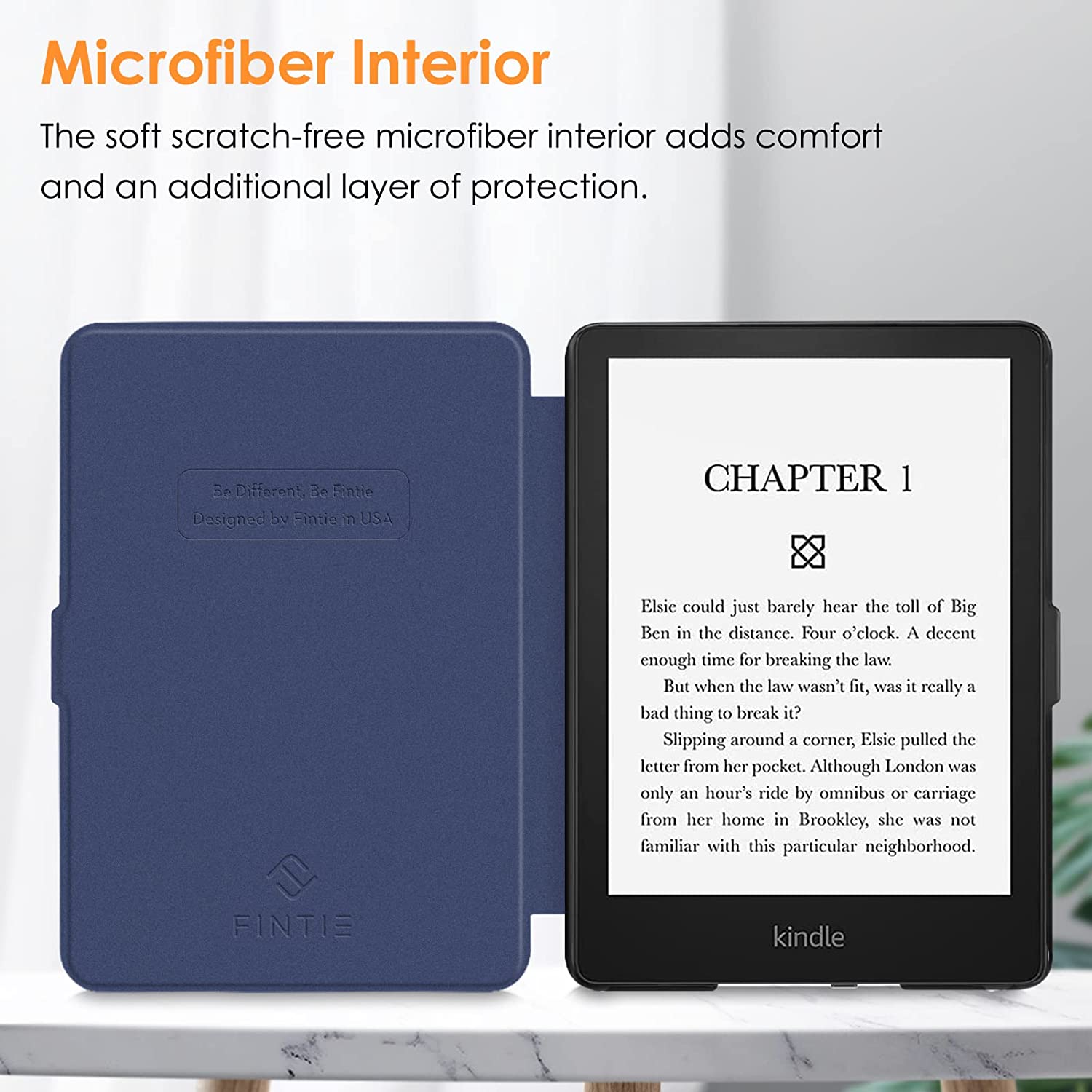 Kindle Paperwhite (11th Gen 2021) SlimShell PU Leather Case | Fintie