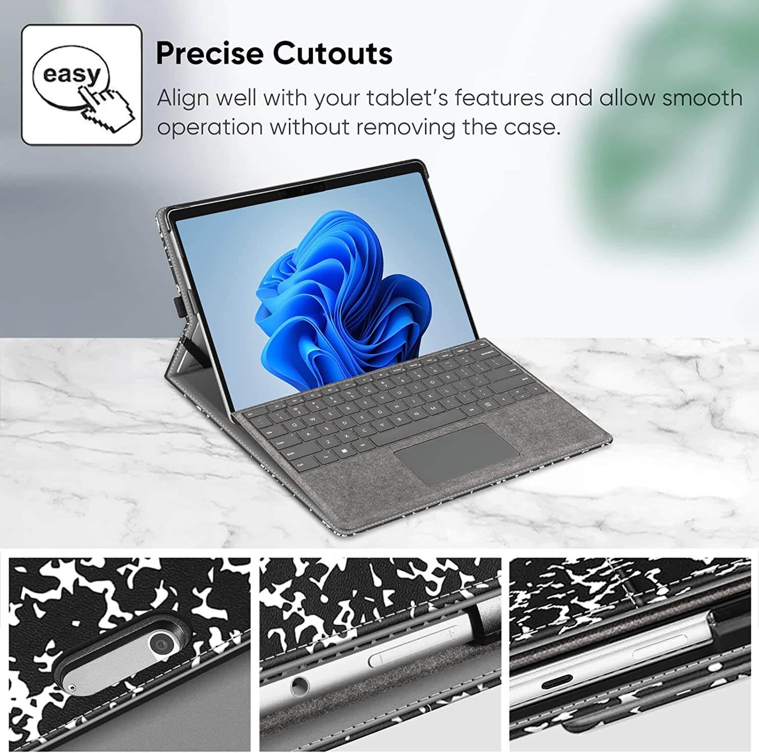 Surface Pro 8 (2021) 13 Inch Multi-Angle Viewing Case | Fintie