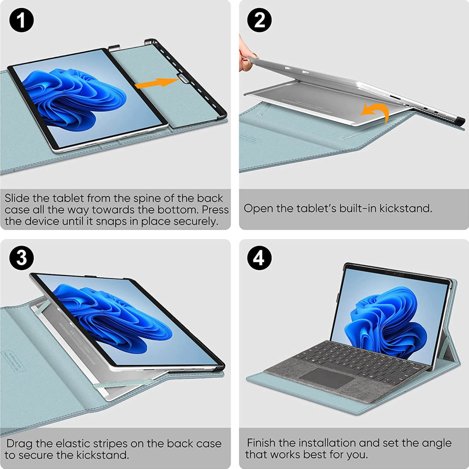 Surface Pro 8 (2021) 13 Inch Multi-Angle Viewing Case | Fintie