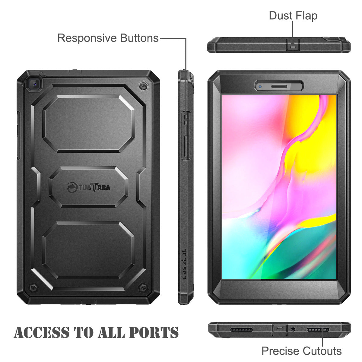 Galaxy Tab A 8.0 2019 (Without S Pen Model) Shockproof Case | Fintie