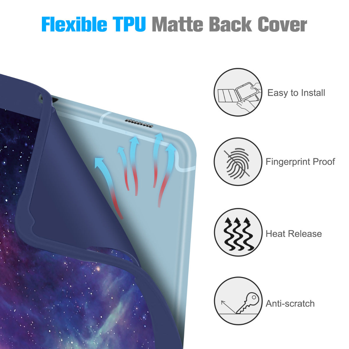 Galaxy Tab S6 Lite 10.4' 2022/2020 Slim Case with Soft TPU Back | Fintie