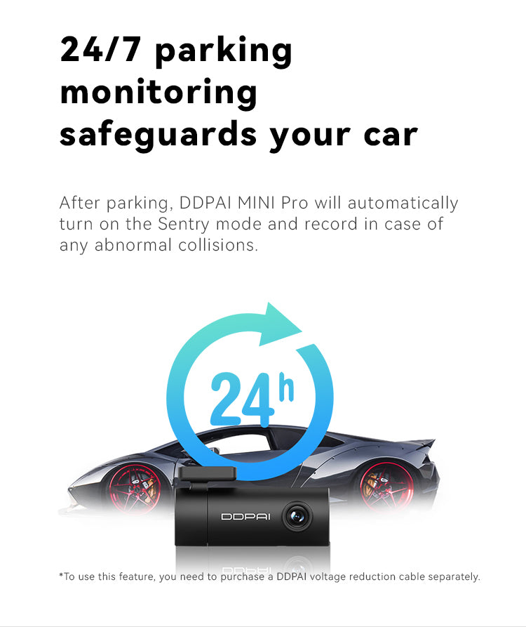 24/7 parking monitoring safeguards your car
