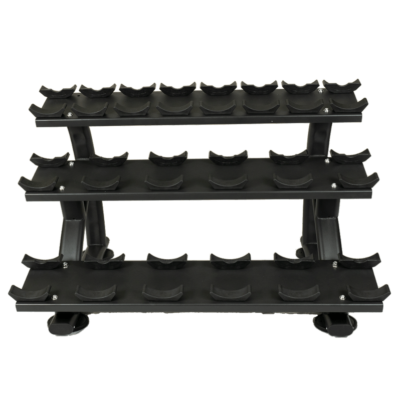 FPD 10 Pair Pro Style Saddle Dumbbell Rack - Best Dumbbell Rack