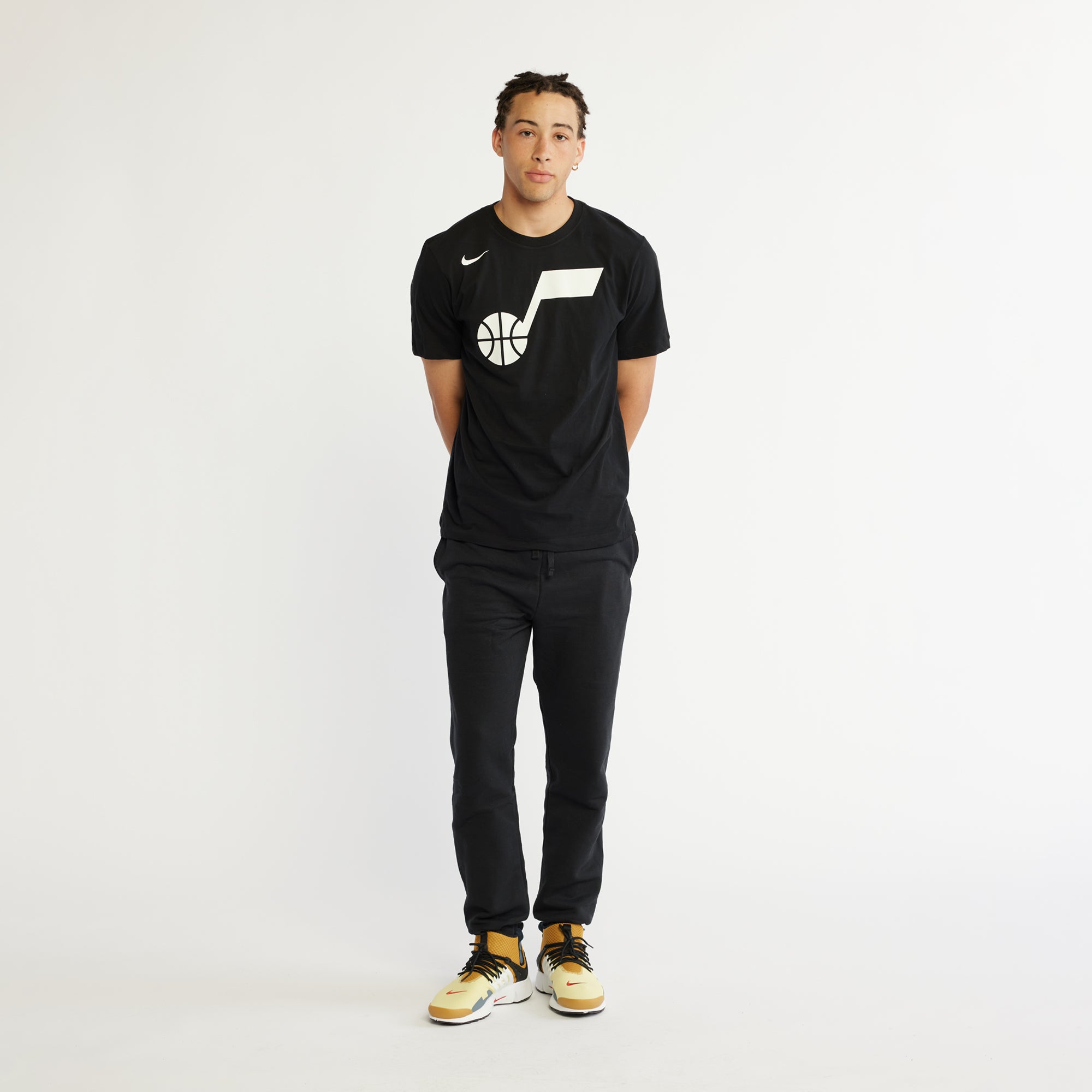 Black Dri-FIT Cotton SS Note Tee - Nike