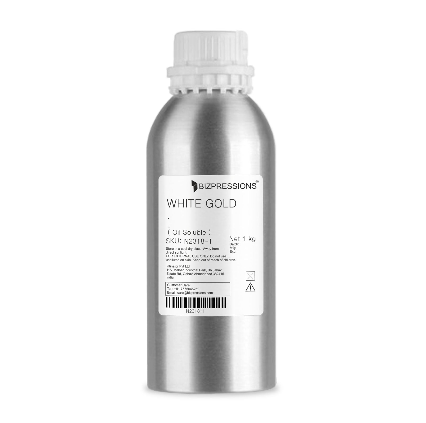 WHITE GOLD - Fragrance ( Oil Soluble )