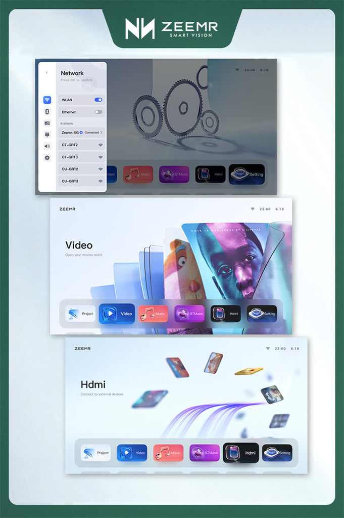 ZEEMR self-developed operating system 'Dream OS' offers you an excellent experience with a simple interface, faster-responding speed, and smarter memory optimization technology.
