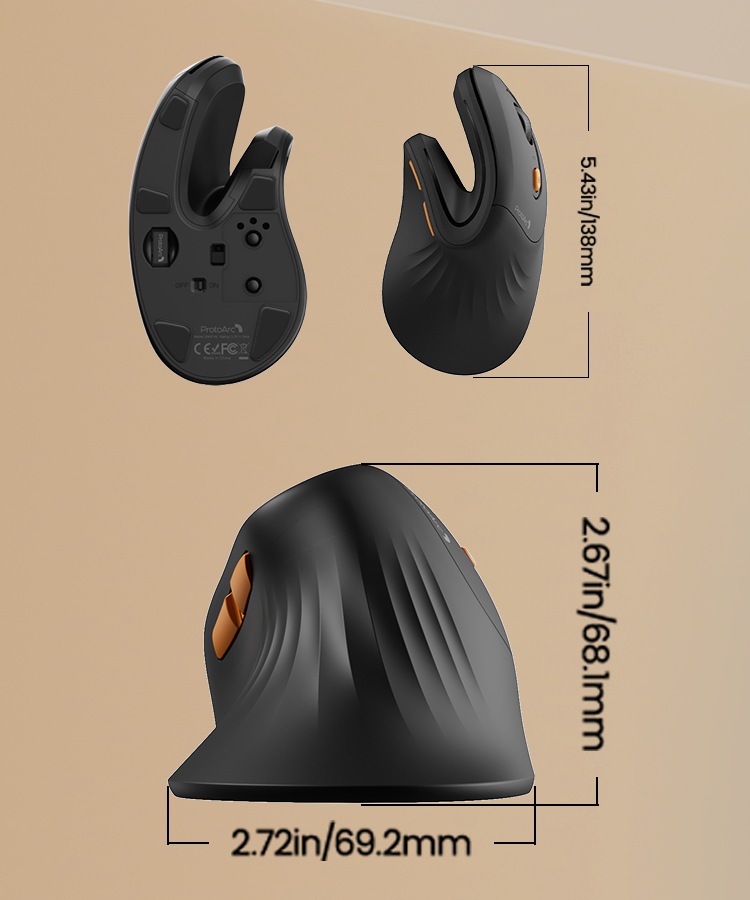 EM11 NL Bluetooth Ergonomic Vertical Mouse