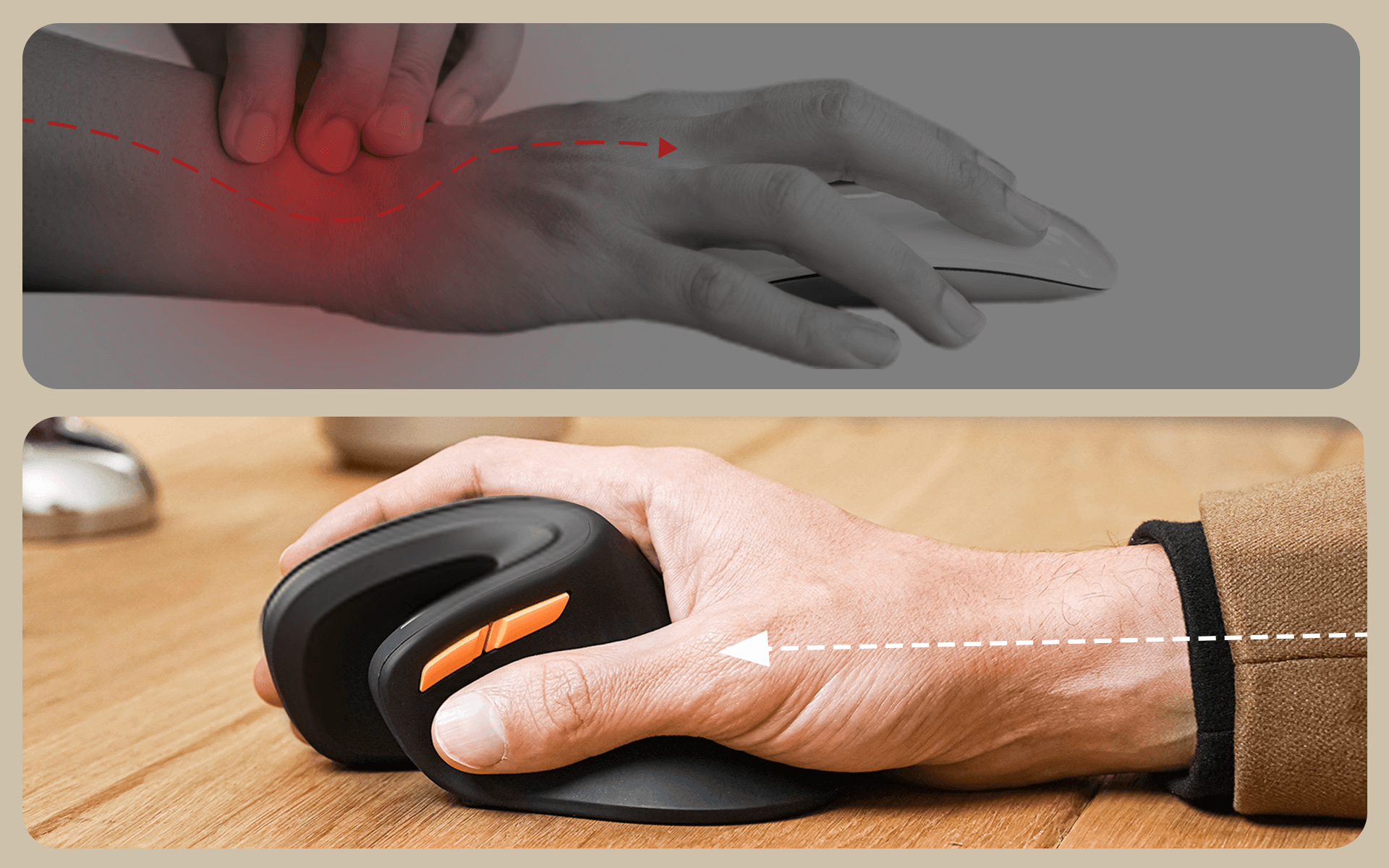 EM11 NL Bluetooth Ergonomic Vertical Mouse