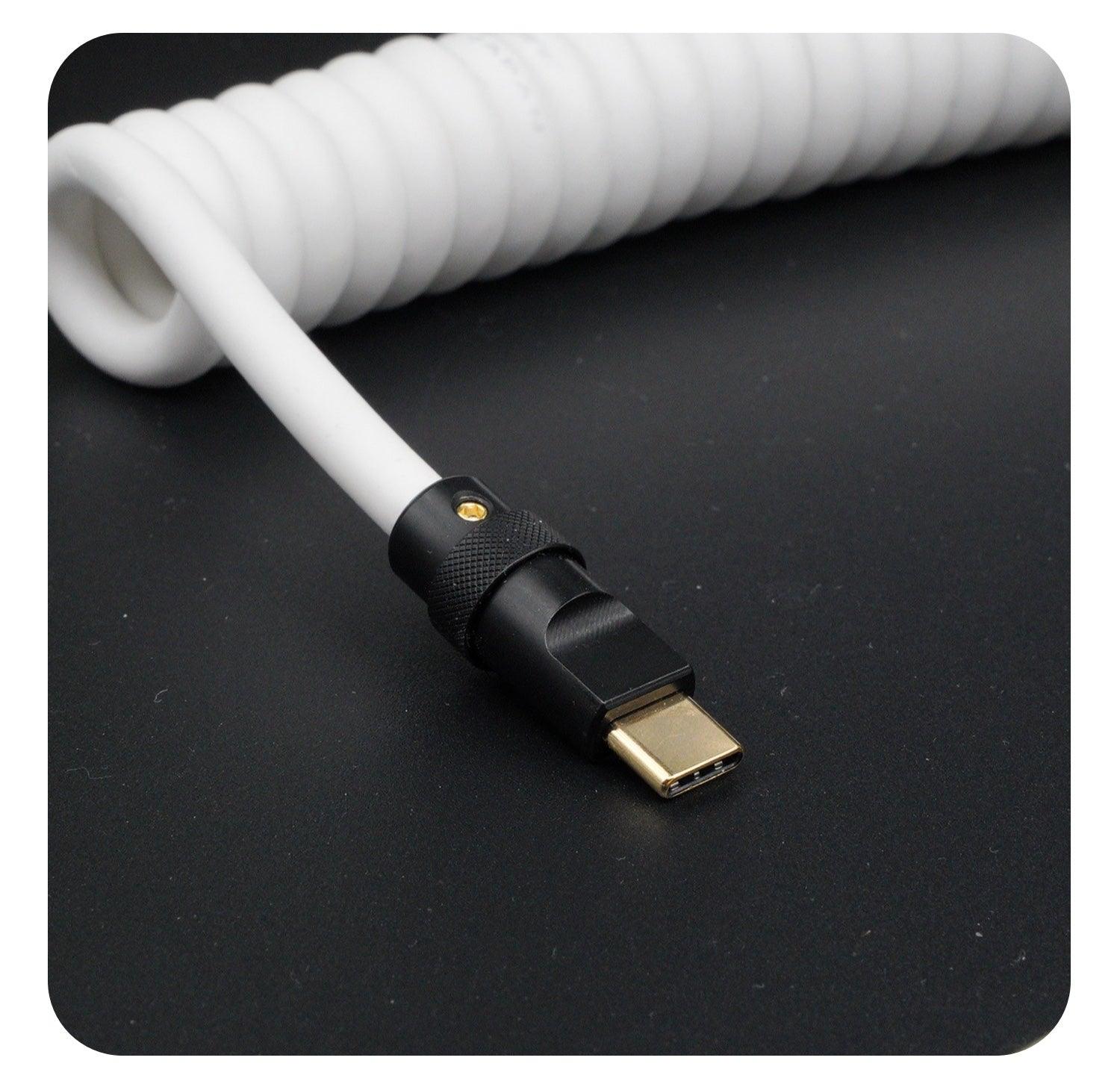 GeekCable White Handmade Customized Keyboard Cable