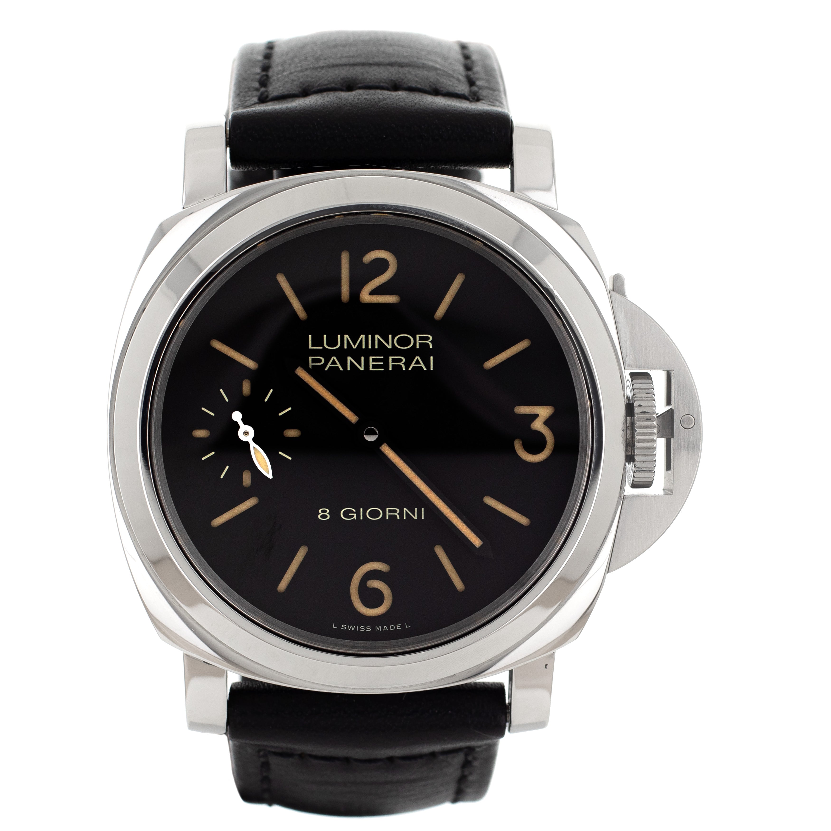 Panerai Luminor Marina Black Dial Steel Manual Winding 44mm PAM00915 Full Set