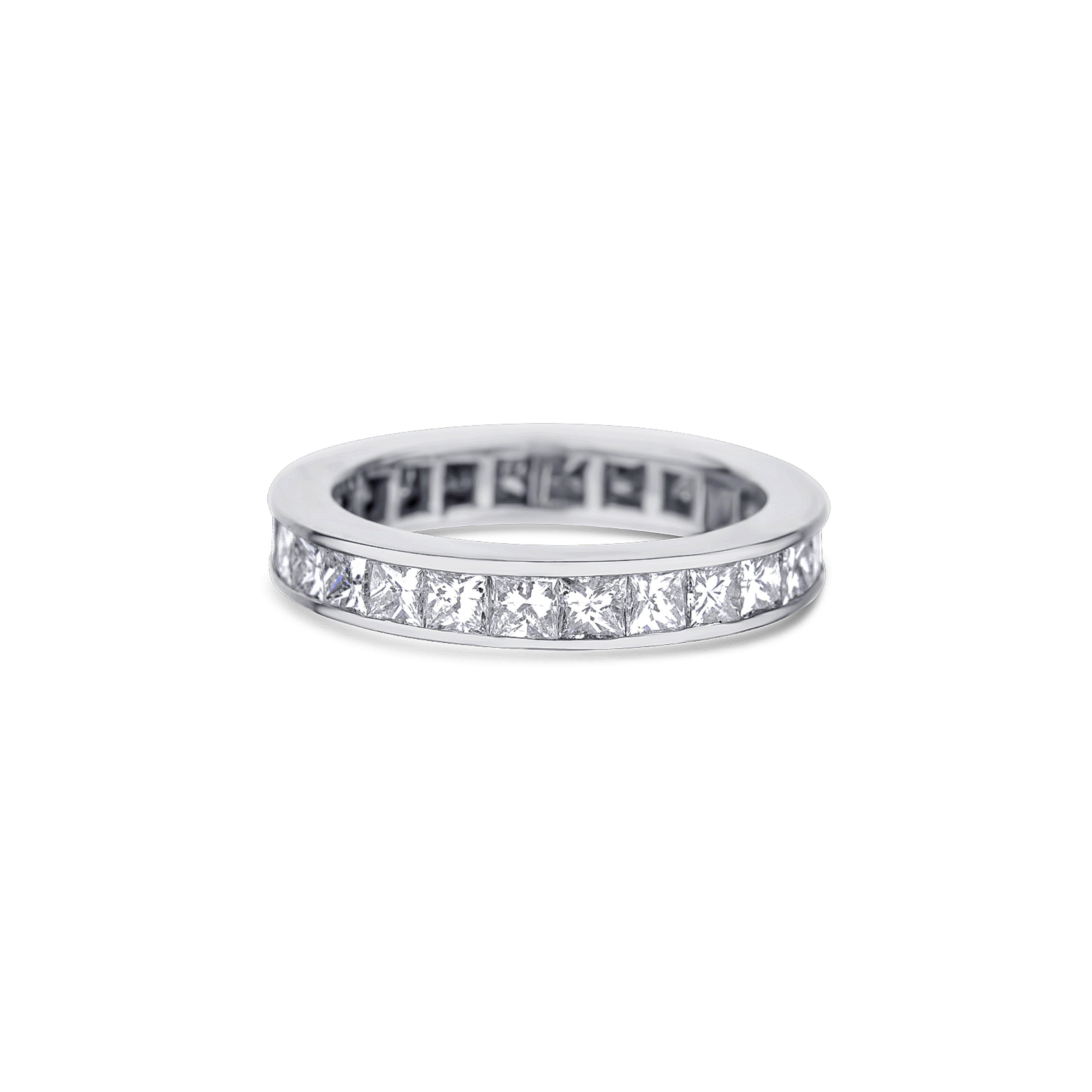 Platinum 26 Princess Cut Diamond Eternity Band