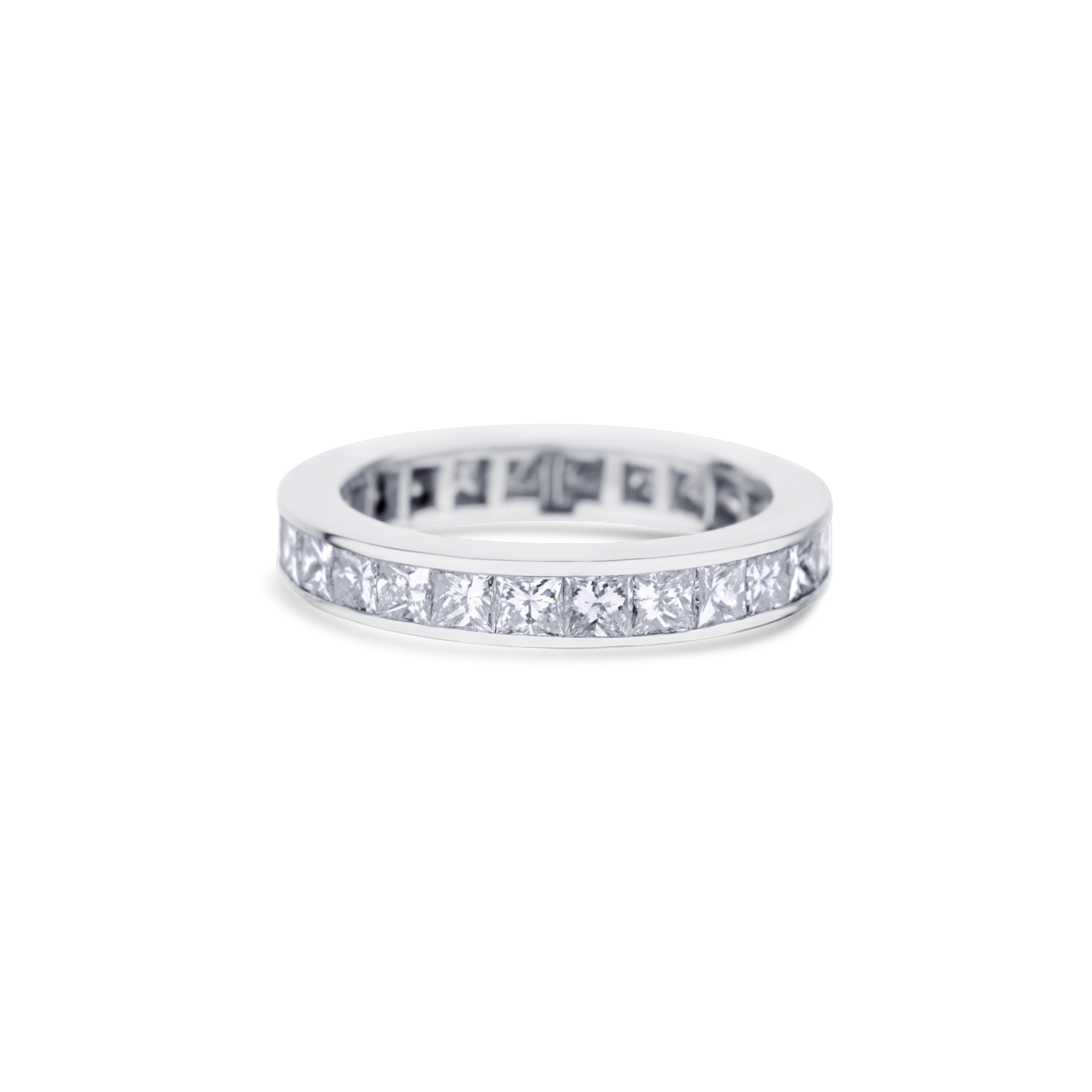 Platinum 26 Princess Cut Diamond Eternity Band