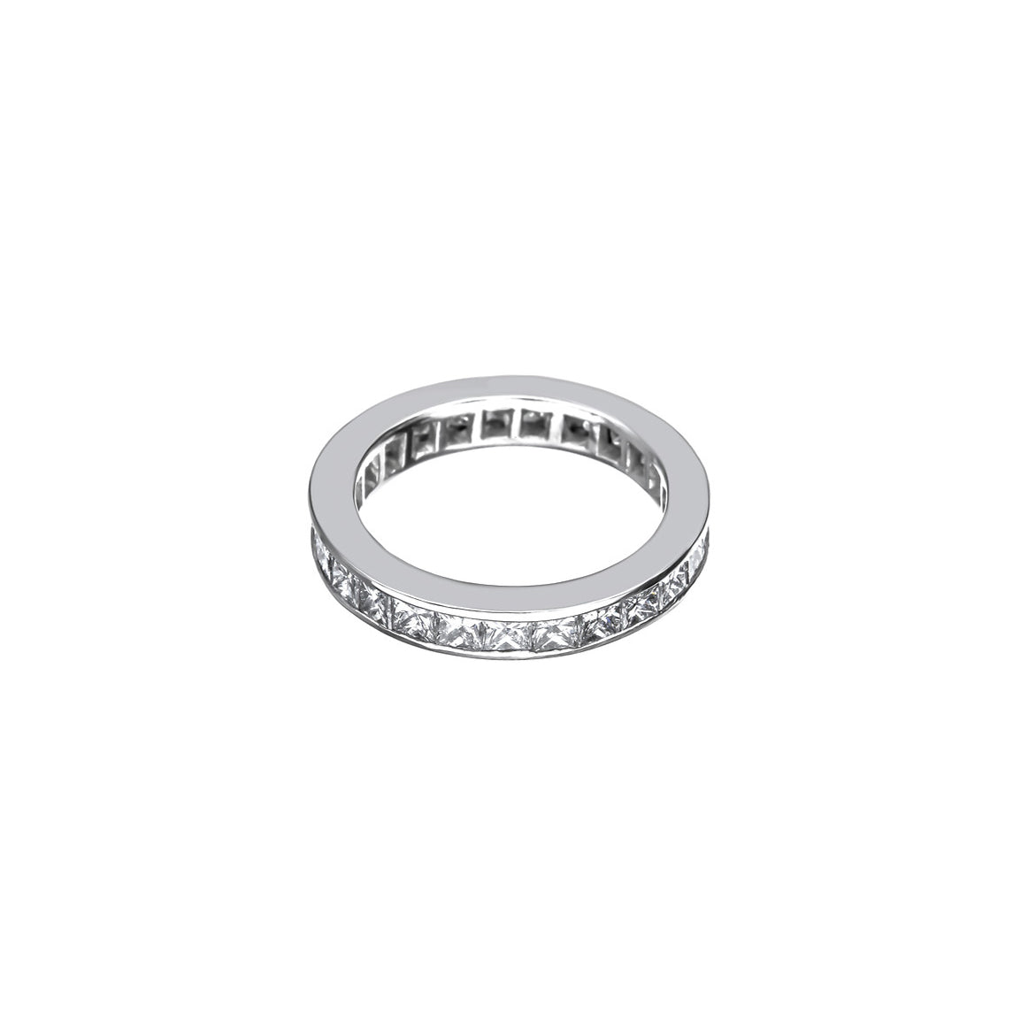 Platinum 26 Princess Cut Diamond Eternity Band