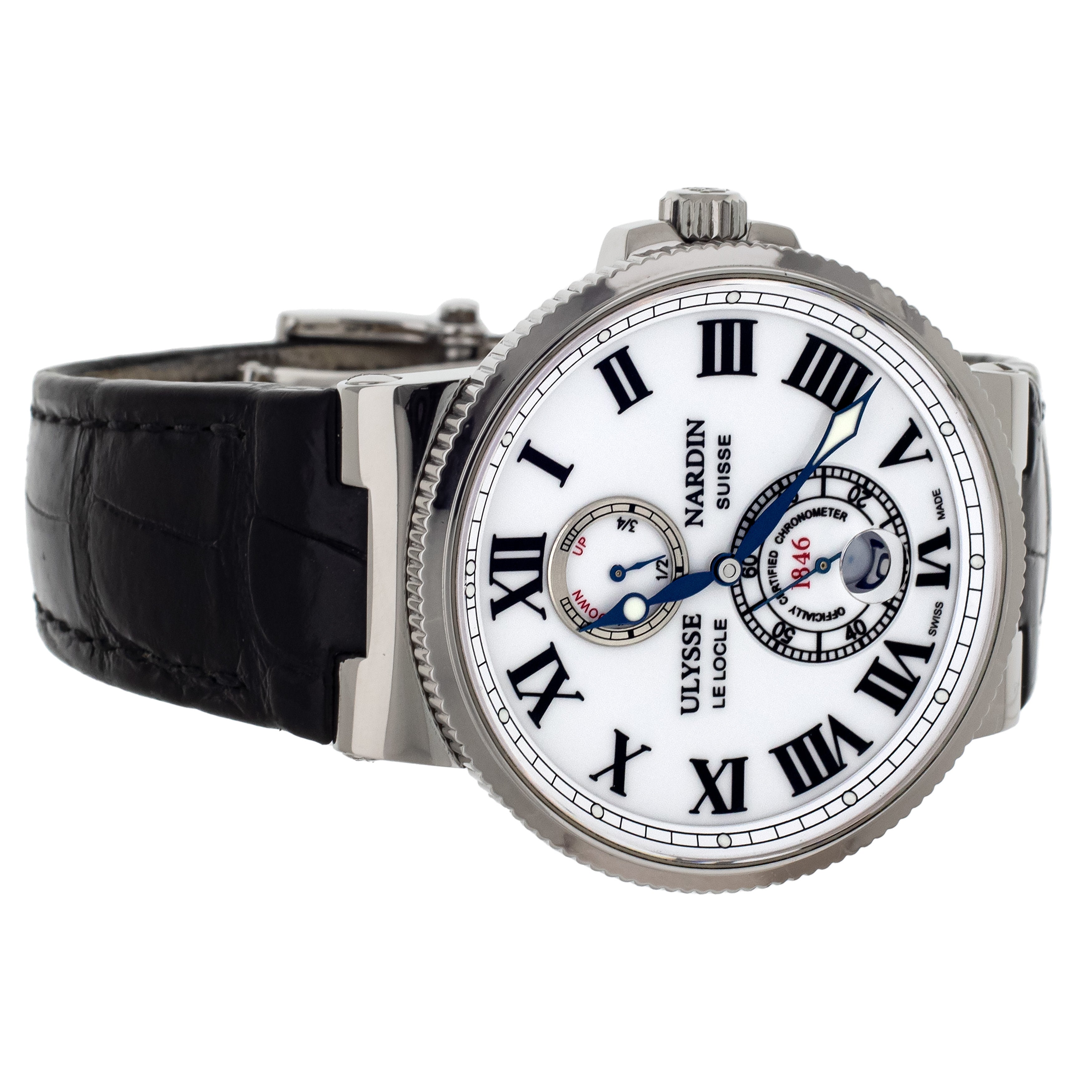 Ulysse Nardin Maxi Marine Chronometer White Dial Automati 43MM 263-67