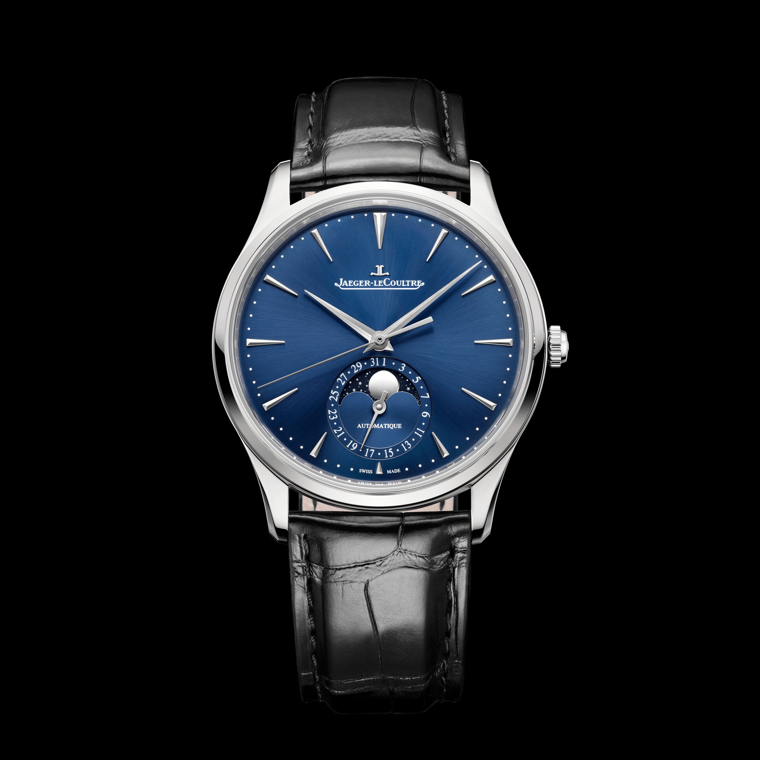 Jaeger-LeCoultre Master Ultra Thin Moon Watch, 39mm Blue Dial, Q1368480