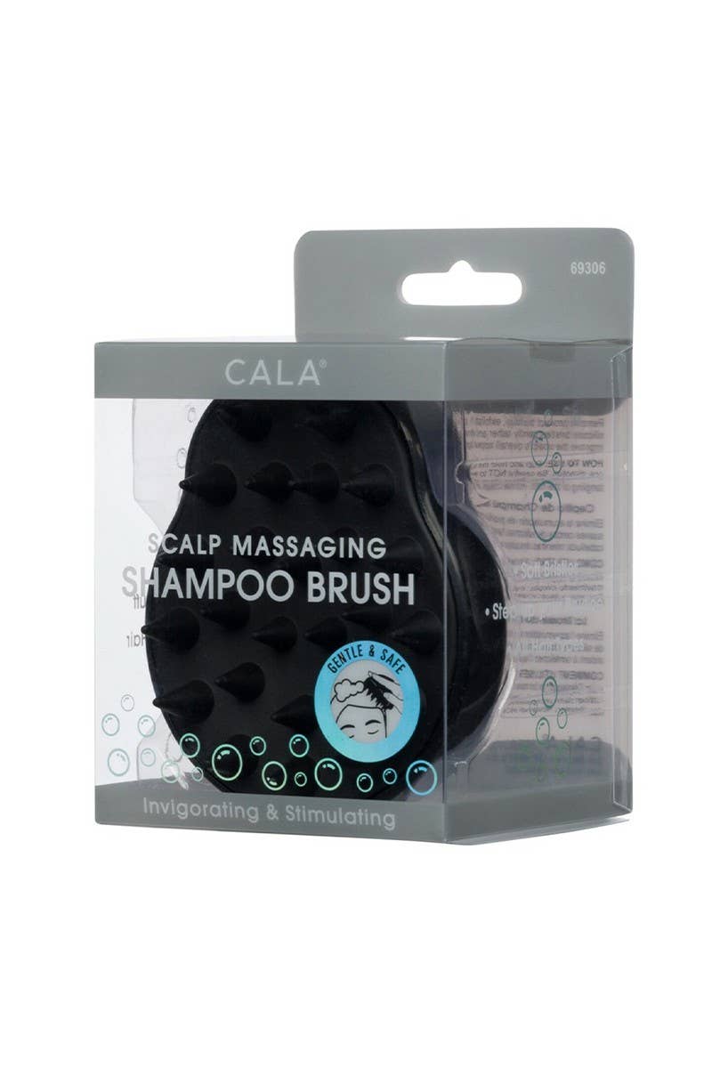 Scalp Massaging Shampoo Brush - Black