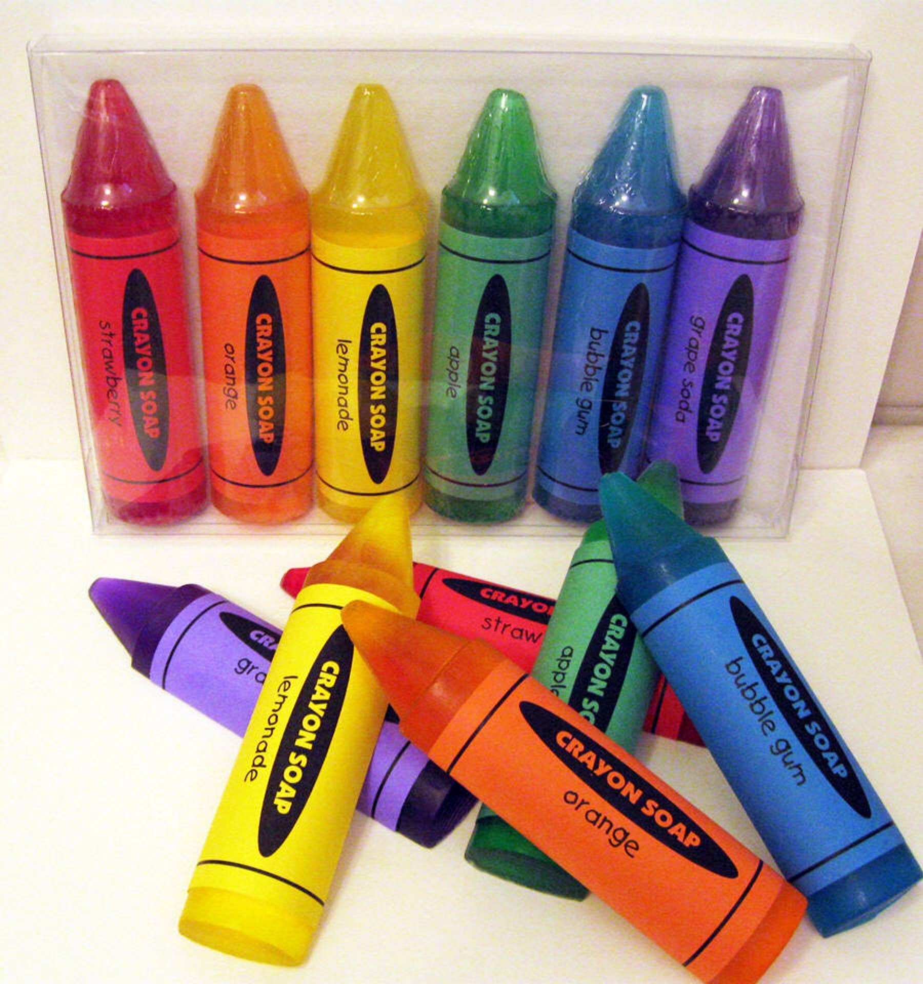 Crayon Soaps - Box of 6 Assorted