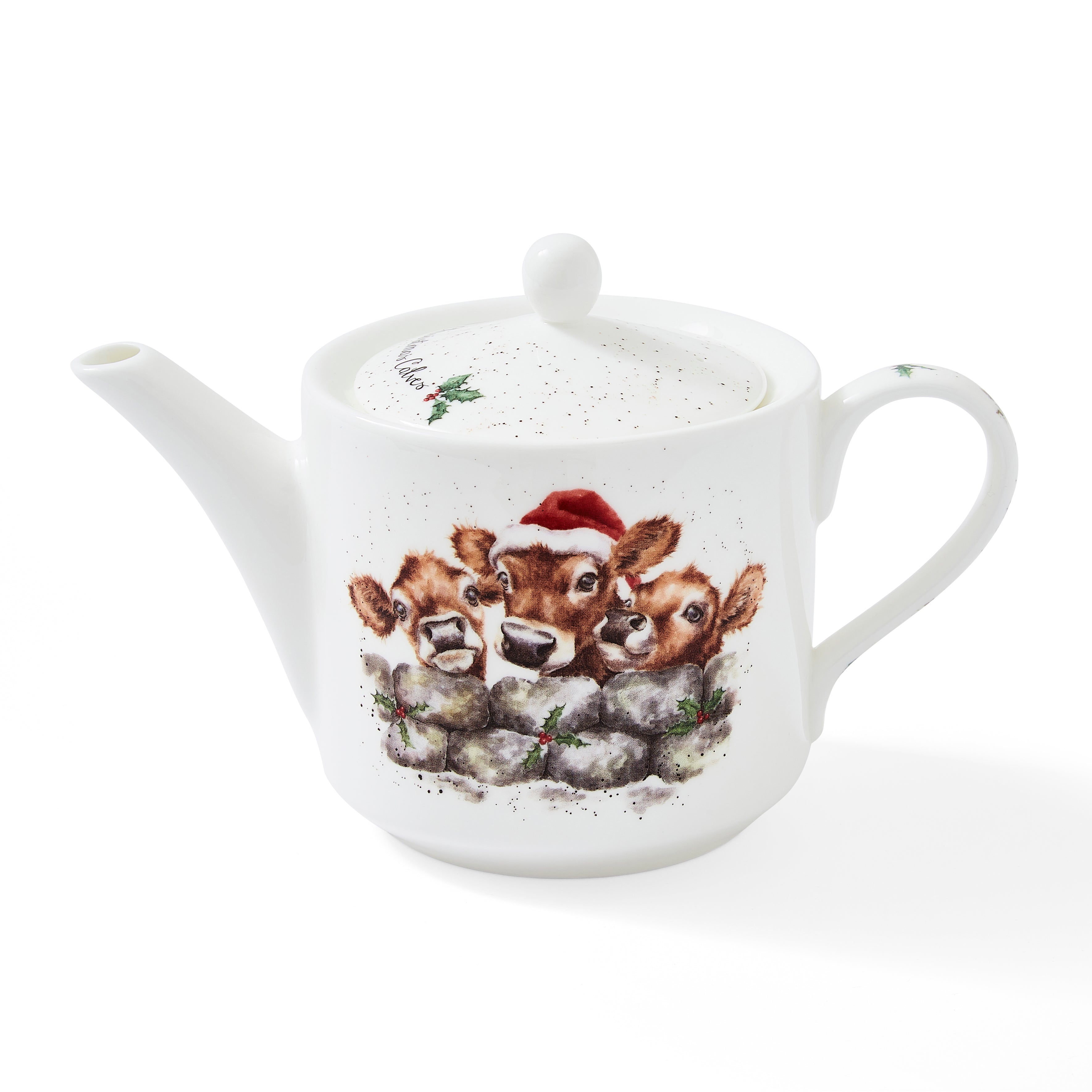 Wrendale Christmas Calves Teapot