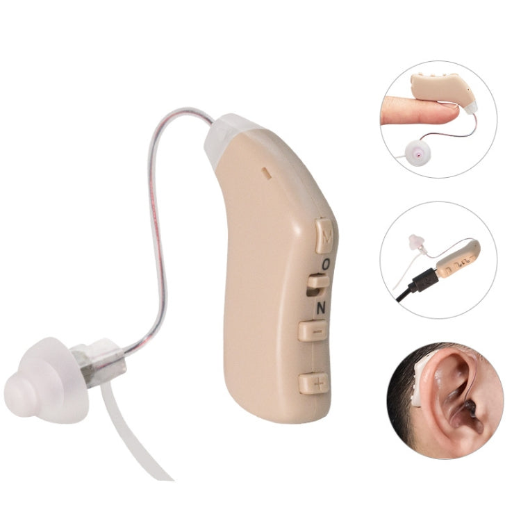 G28 Old Man Hearing Aid Sound Amplifier Sound Collector, Style: Right Ear(Blue)