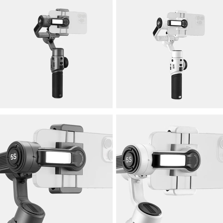 ZHIYUN Smooth 5S 3-Axis Smartphone Handheld Gimbals Stabilizer, Spec: Combo White