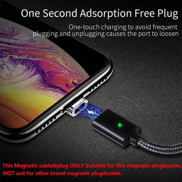 2 PCS ESSAGER Smartphone Fast Charging and Data Transmission Magnetic Cable with Micro USB Magnetic Head, Cable Length: 2m(Red)