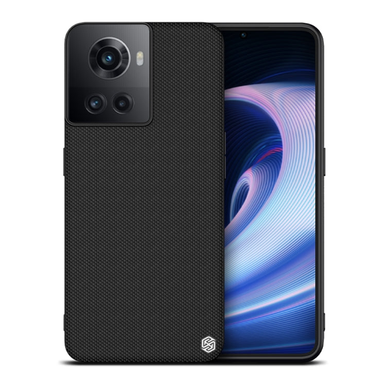 For OnePlus Ace 5G/10R 5G NILLKIN 3D Textured Nylon Fiber TPU Phone Case(Black)