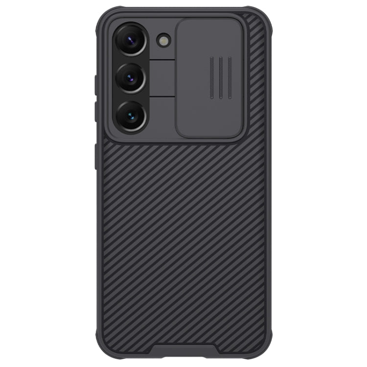 For Samsung Galaxy S23 5G NILLKIN Black Mirror Pro Series Camshield Phone Case(Black)