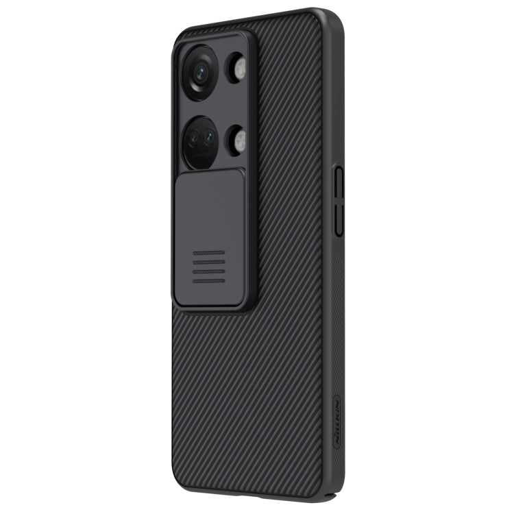 For OnePlus Ace 2V NILLKIN Black Mirror Series Camshield PC Phone Case(Black)