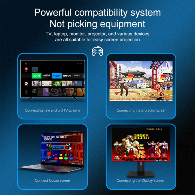 K8 Pro 8K Ultra HD TV Dual Controller Game Console 40000+ Built-in Games