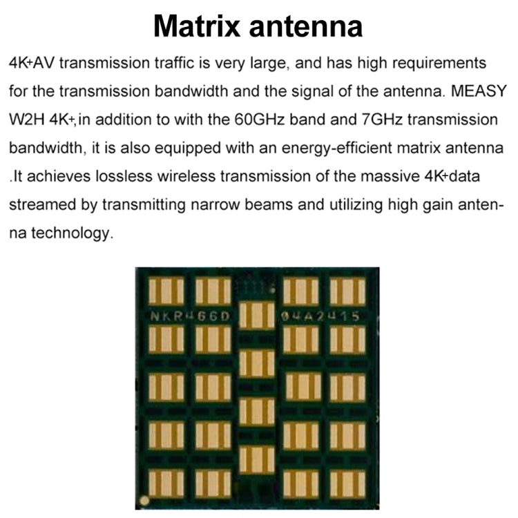 Measy W2H 60GHz 4K+ Ultra HD Wireless Transmission Kit, Transmission Distance: 50m(UK Plug)