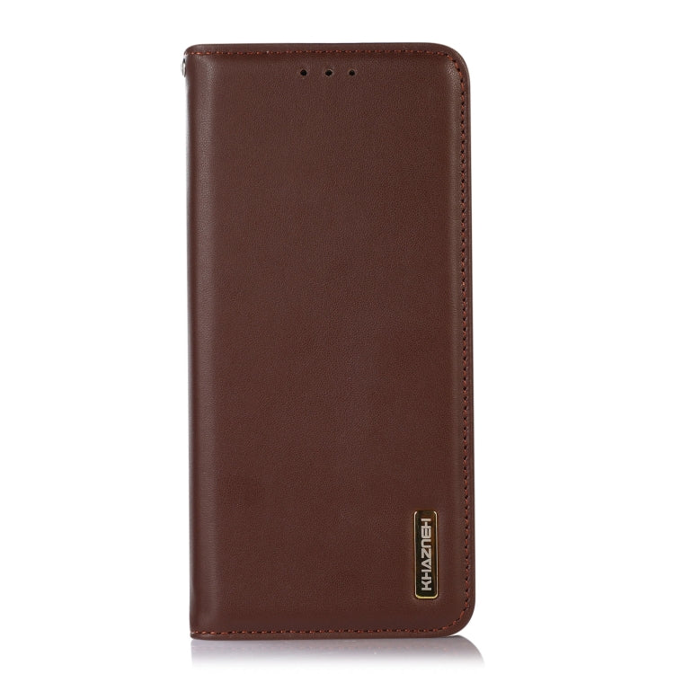 For OPPO Find X5 Pro 5G KHAZNEH Nappa Top Layer Cowhide Leather Phone Case(Brown)