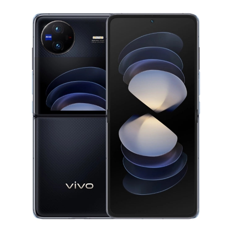 vivo X Flip 5G, 50MP Camera, 12GB+512GB, Dual Back Cameras, Side Fingerprint Identification, 4400mAh Battery, 6.74 inch + 3.0 inch Android 13.0 OriginOS 3 Qualcomm Snapdragon 8+ Gen1 Octa Core up to 3.0GHz, NFC, OTG, Network: 5G (Black)