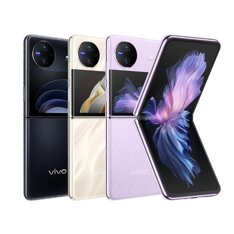 vivo X Flip 5G, 50MP Camera, 12GB+512GB, Dual Back Cameras, Side Fingerprint Identification, 4400mAh Battery, 6.74 inch + 3.0 inch Android 13.0 OriginOS 3 Qualcomm Snapdragon 8+ Gen1 Octa Core up to 3.0GHz, NFC, OTG, Network: 5G (Black)