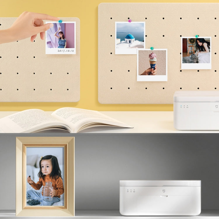 Original Xiaomi Mijia 1S Mini Automatic Pocket Photo Printer 3 inch Adhesive Photo Paper for PC5841 (White)